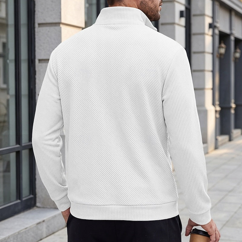 Grady | Texturerad Quarter-Zip Pullover
