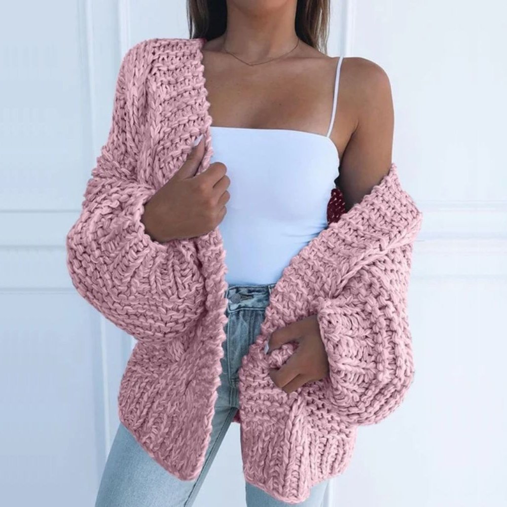 Rosalind | Chunky Öppen Framsida Kofta