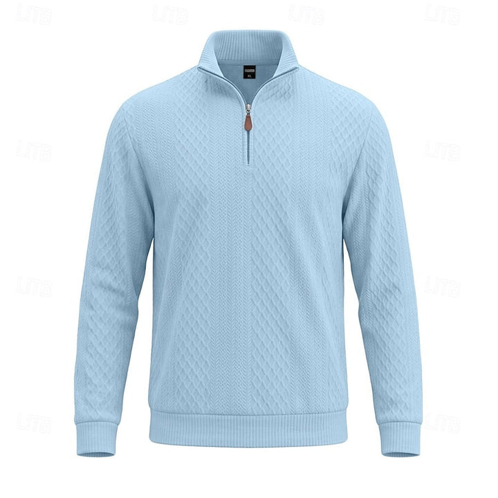 Graham | Texturerad Quarter-Zip Pullover