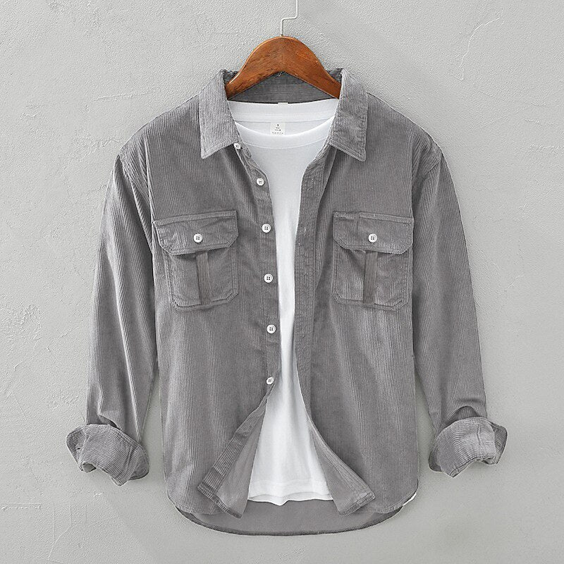 Hamish | Texturerad Utility Overshirt