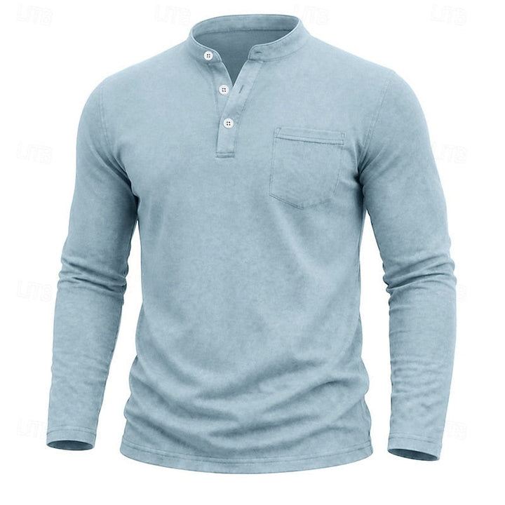 Owen | Klassisk Henley Långärmad Skjorta