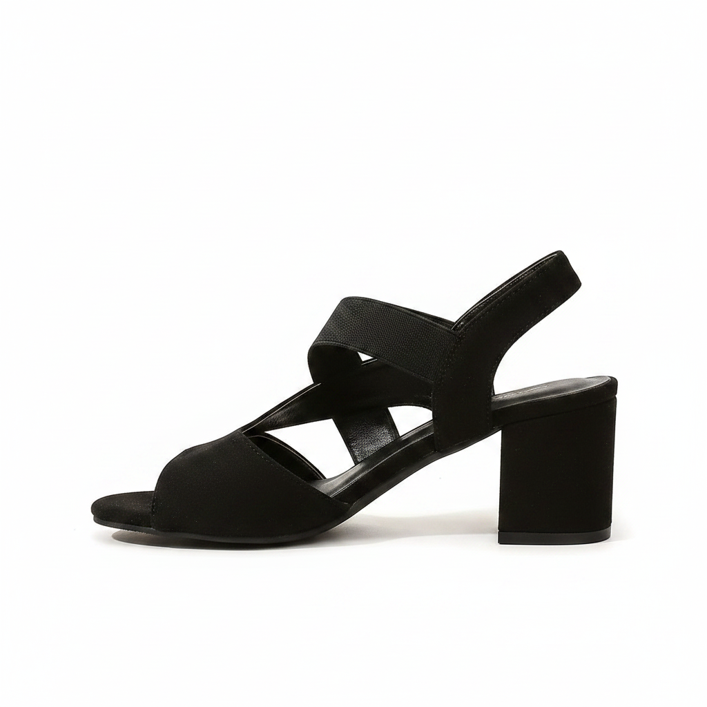 Linda | Öppen Tå Blockklack Pumps