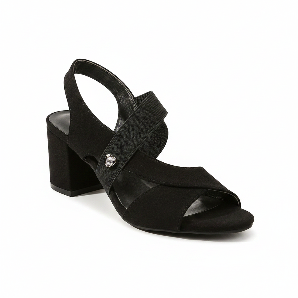Linda | Öppen Tå Blockklack Pumps