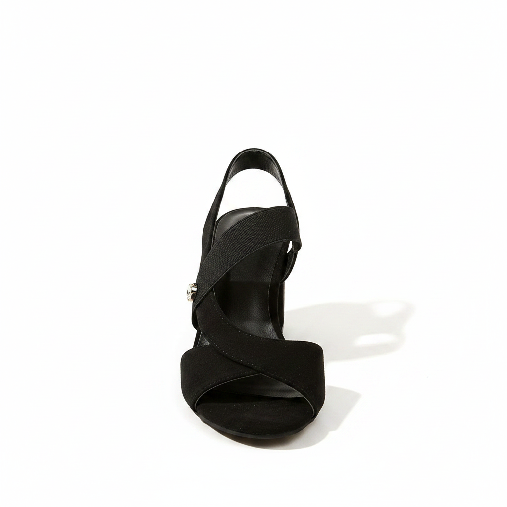 Linda | Öppen Tå Blockklack Pumps