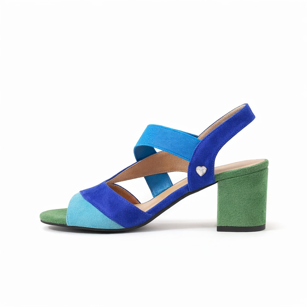 Linda | Öppen Tå Blockklack Pumps