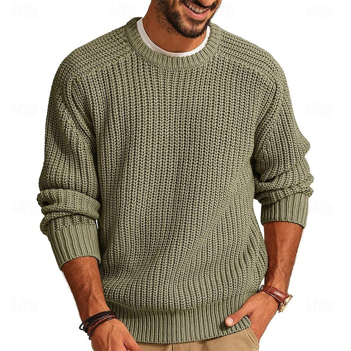 Percy | Ribbad Crew Neck Jumper