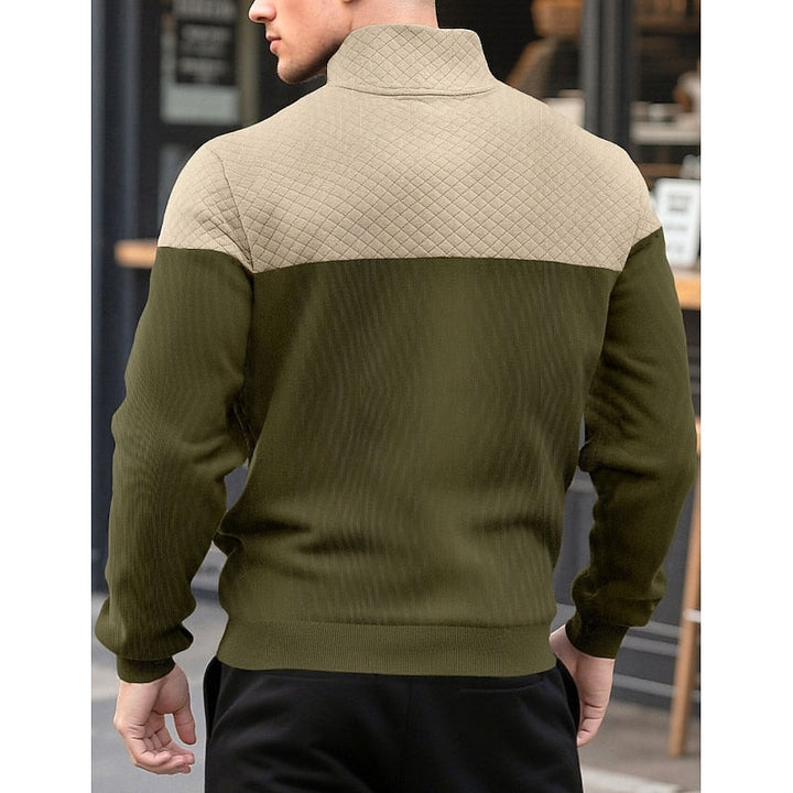 Harvey | Färgblock Quarter-Zip Pullover