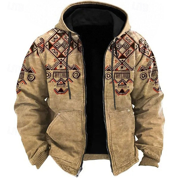 Dalton | Heritage-Print Hooded Jacket