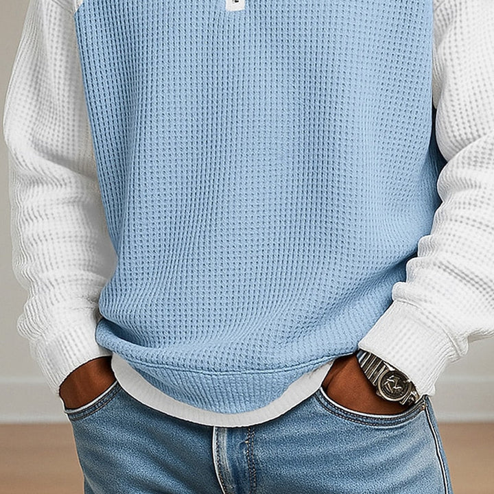 Nathaniel | Texturerad Quarter-Zip Pullover