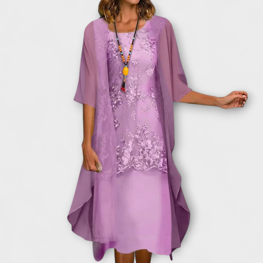 Rachael | Elegant Oversized Mid Sleeve Klänning