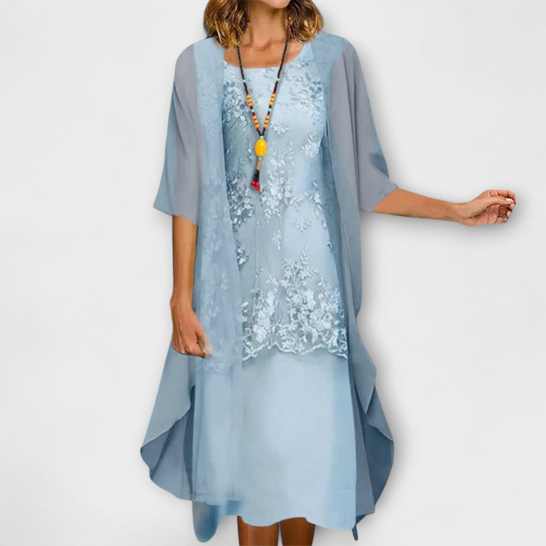 Rachael | Elegant Oversized Mid Sleeve Klänning