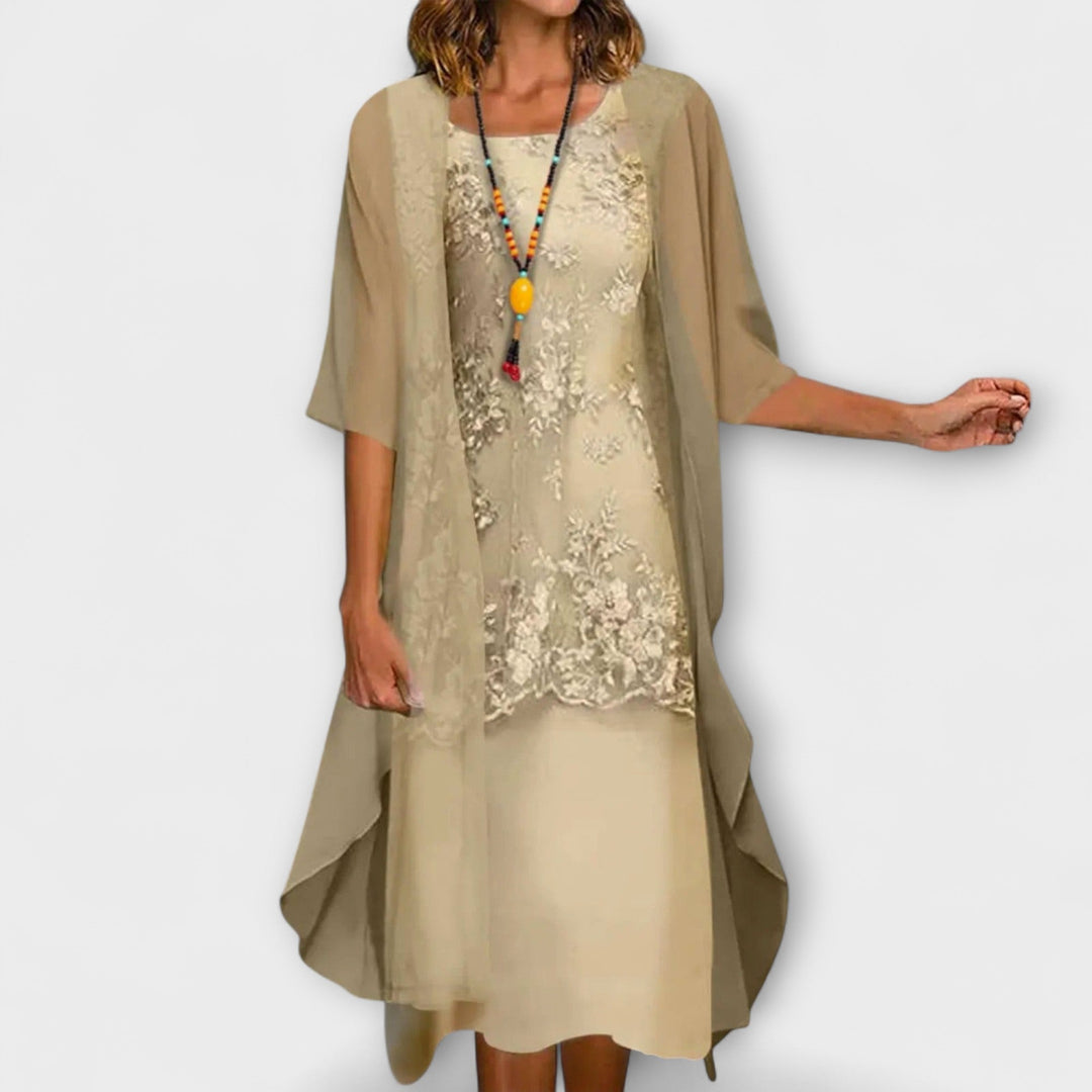 Rachael | Elegant Oversized Mid Sleeve Klänning