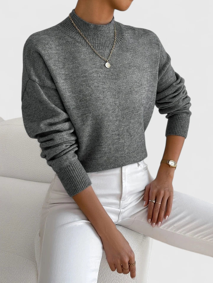 Coralie | Raffinerad Mock-Neck Jumper