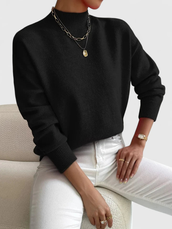 Coralie | Raffinerad Mock-Neck Jumper