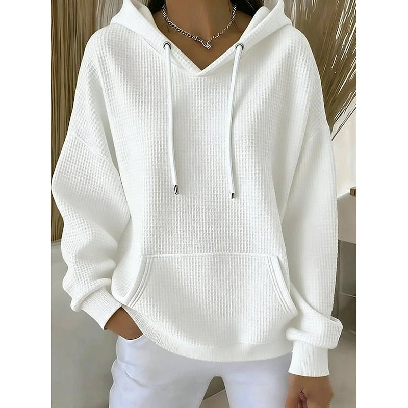Nadine | Avslappnad Texturerad Hoodie