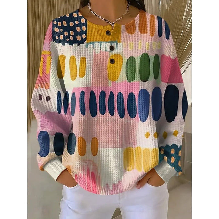 Petra | Konstfull Tryckt Sweatshirt