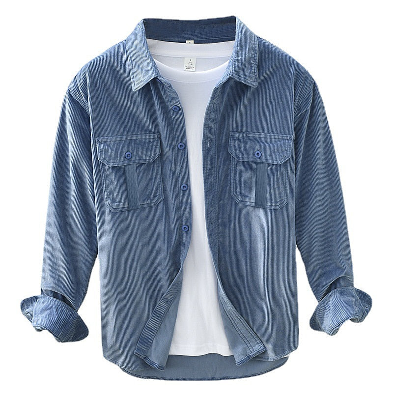Hamish | Texturerad Utility Overshirt