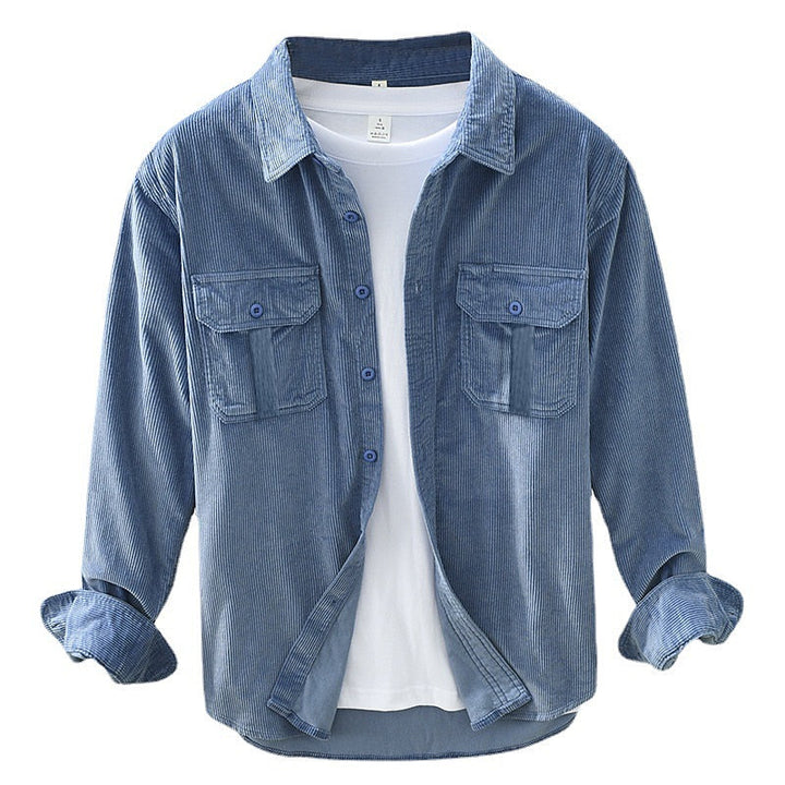 Hamish | Texturerad Utility Overshirt