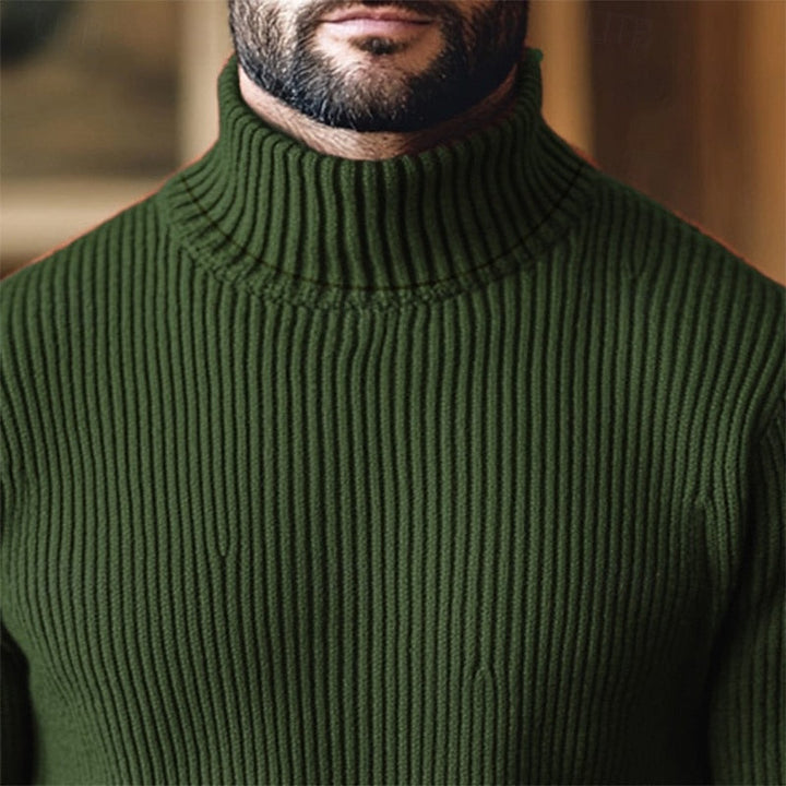 Dean | Ribbade Turtleneck Tröja