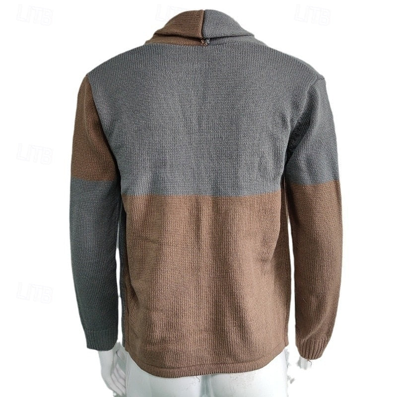 Bertram | Färgglad Sjalkrage Cardigan
