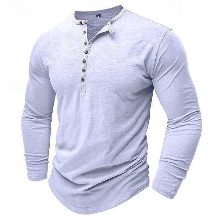 Nash | Klassisk långärmad Henley-skjorta