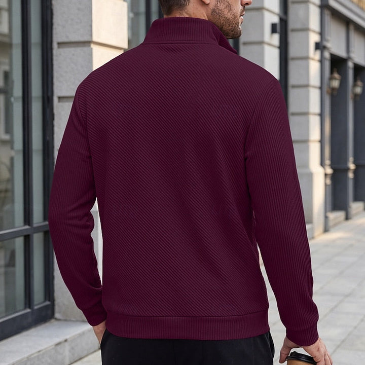 Grady | Texturerad Quarter-Zip Pullover