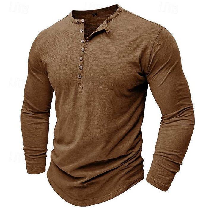 Nash | Klassisk långärmad Henley-skjorta