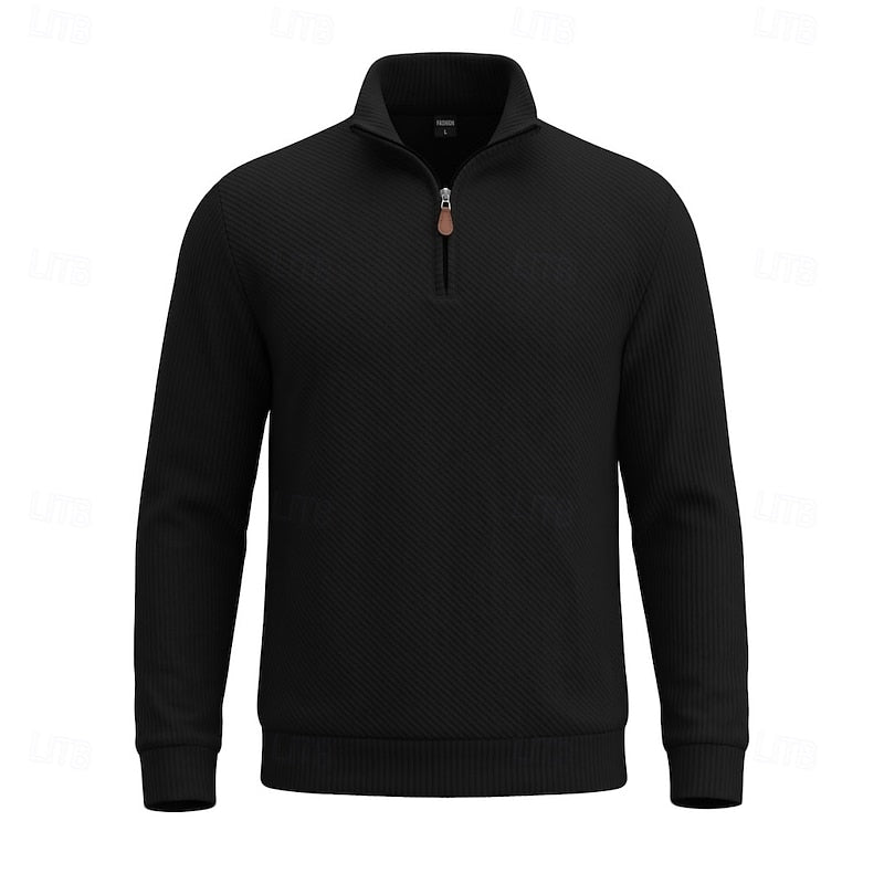 Grady | Texturerad Quarter-Zip Pullover
