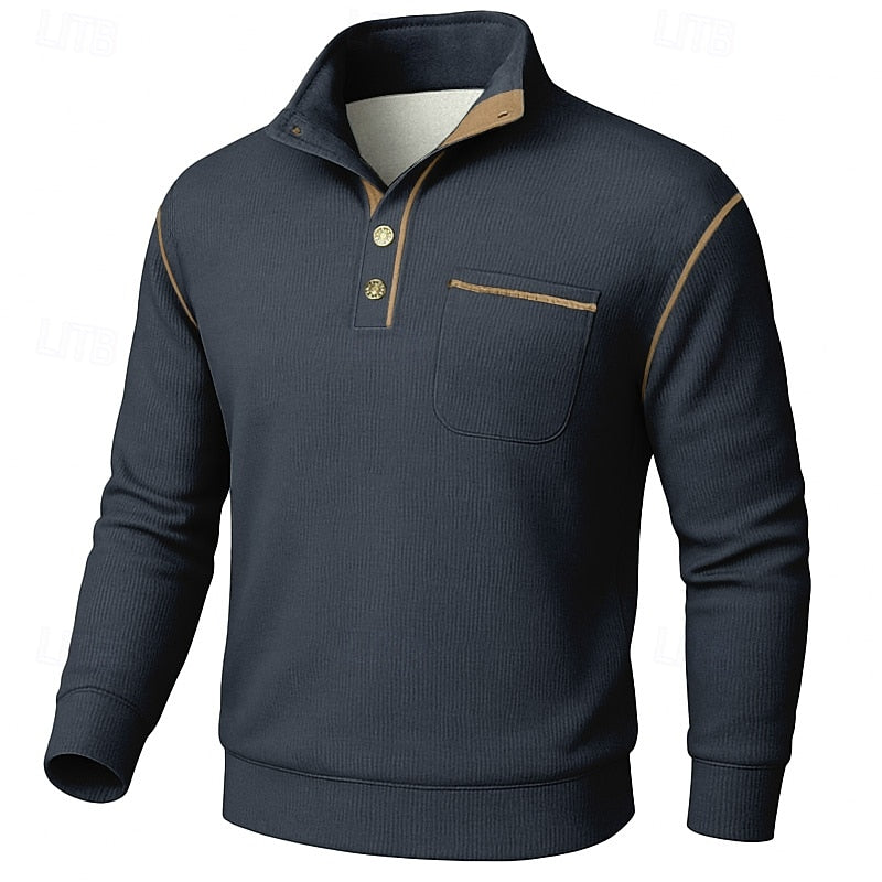 Cormac | Förfinad Ståkrage Pullover