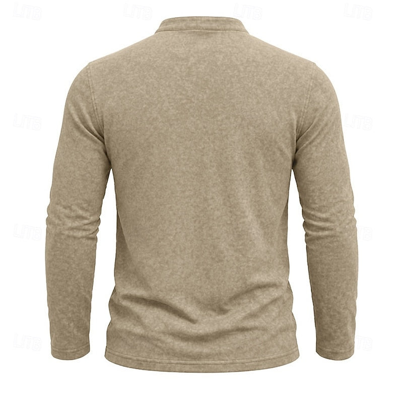 Owen | Klassisk Henley Långärmad Skjorta