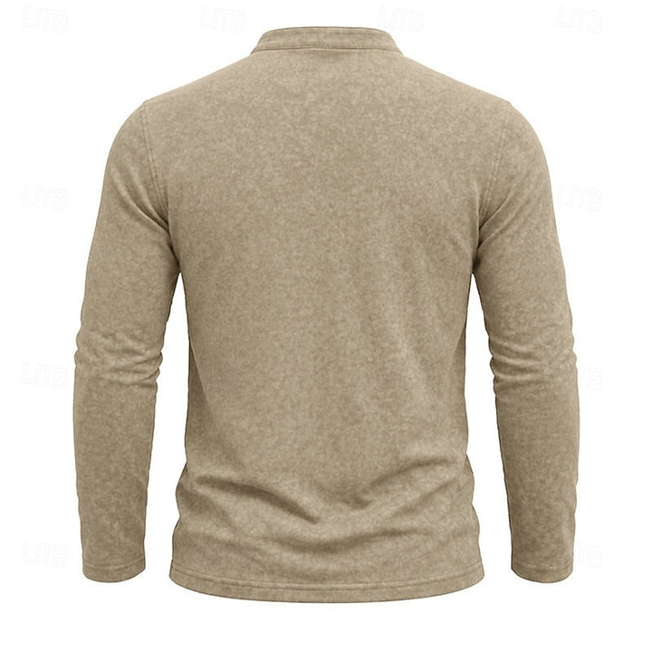 Owen | Klassisk Henley Långärmad Skjorta