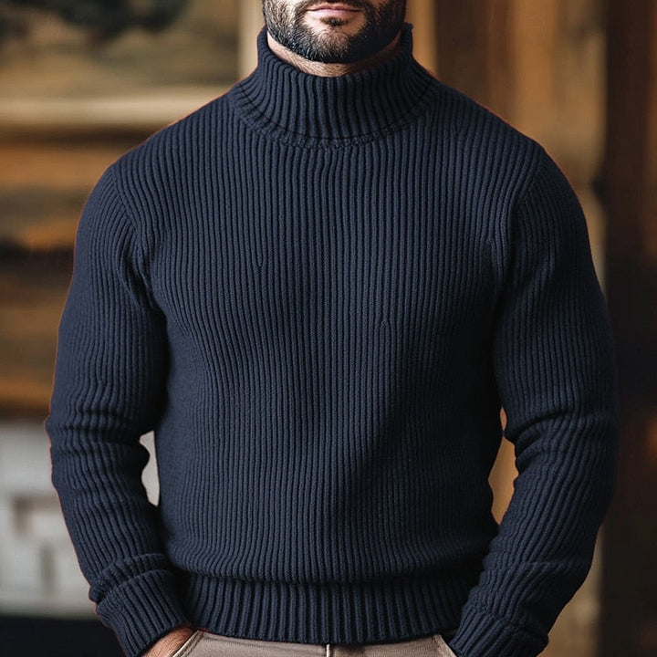 Dean | Ribbade Turtleneck Tröja