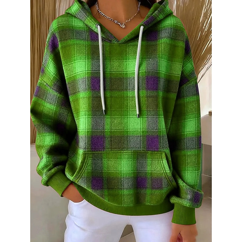 Annette | Mysig Rutig Hoodie