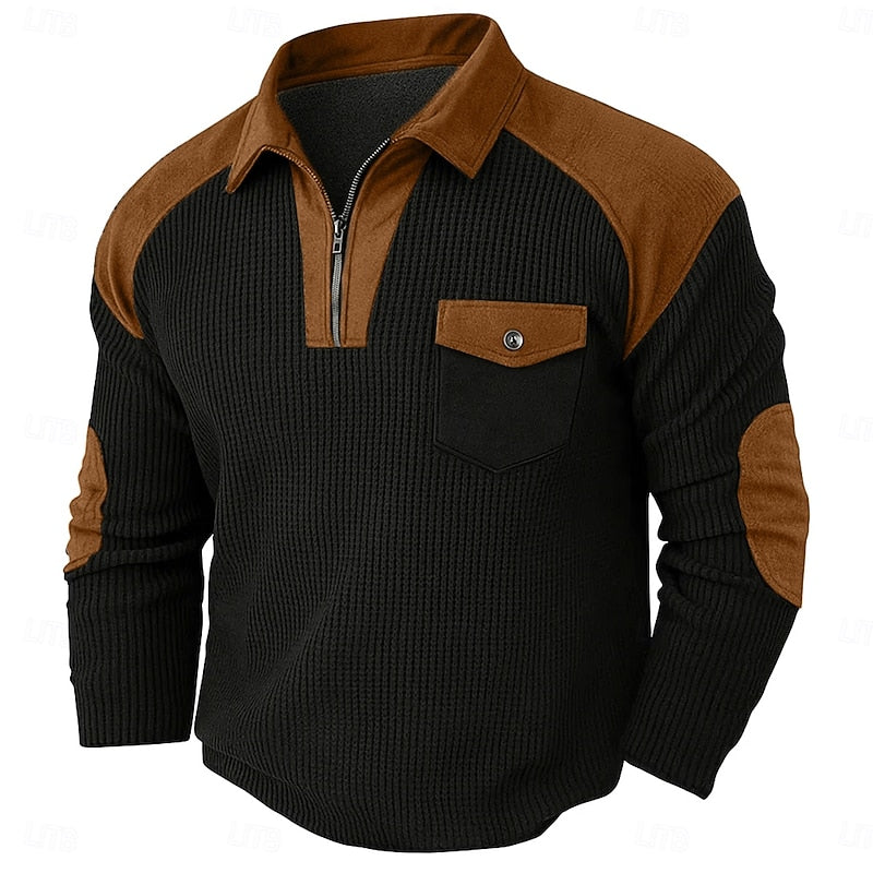 Rhett | Texturerad Quarter-Zip Pullover