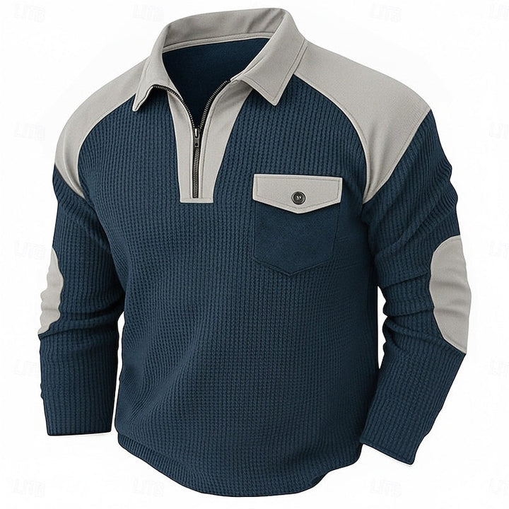 Rhett | Texturerad Quarter-Zip Pullover