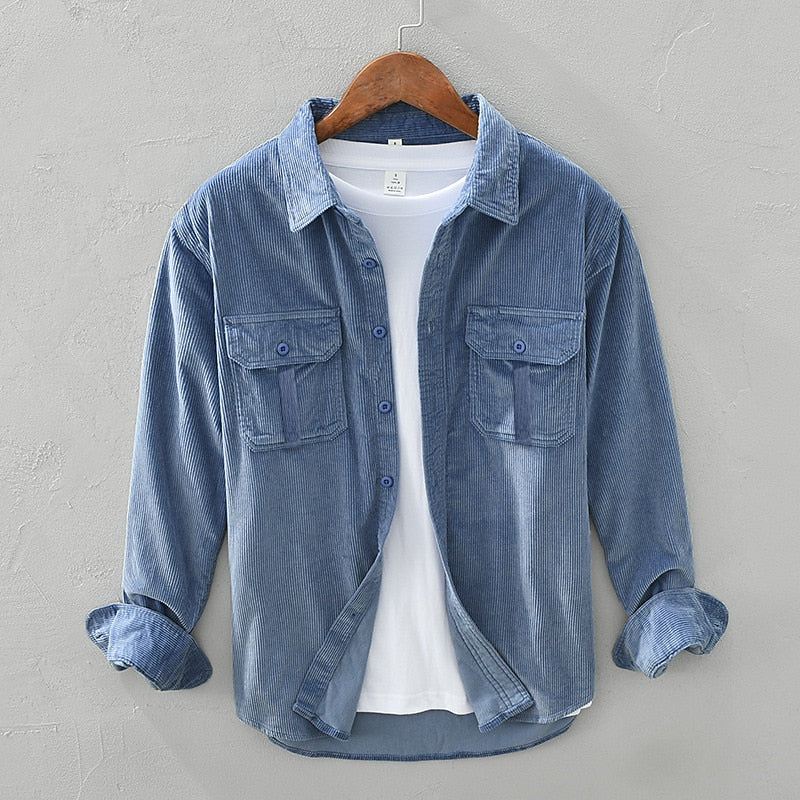 Hamish | Texturerad Utility Overshirt