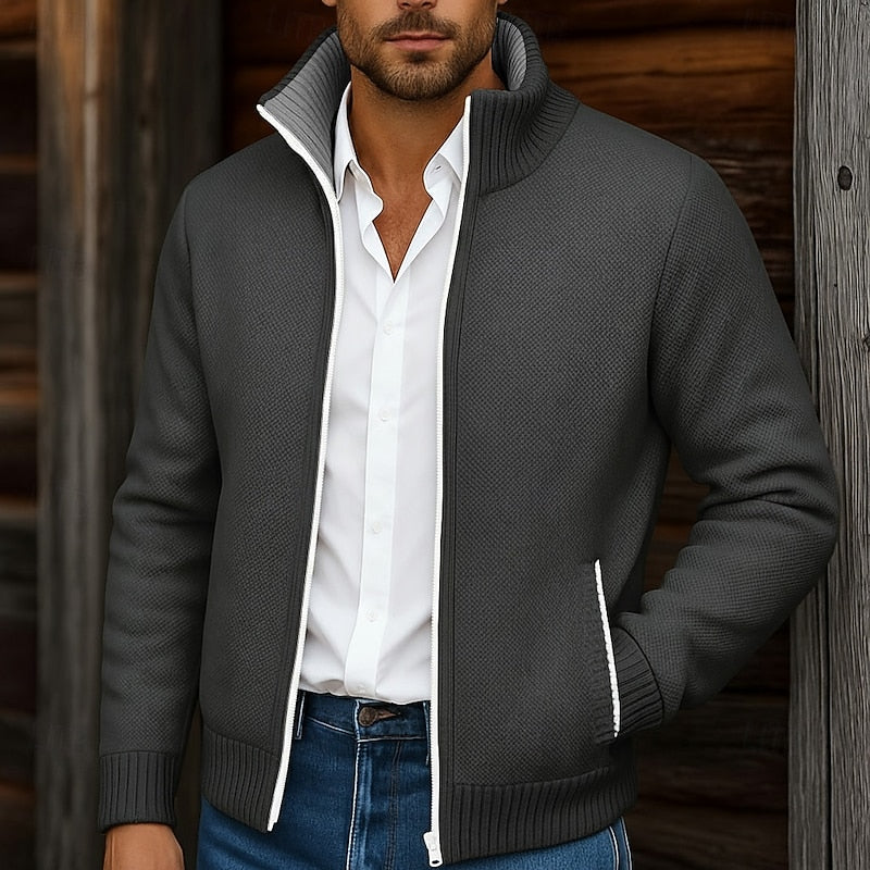 Sawyer | Ståkrage Zip Cardigan