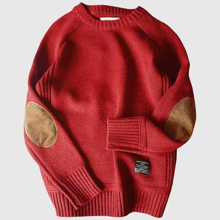 Reginald | Klassisk Sweater med Ellenbågsfickor