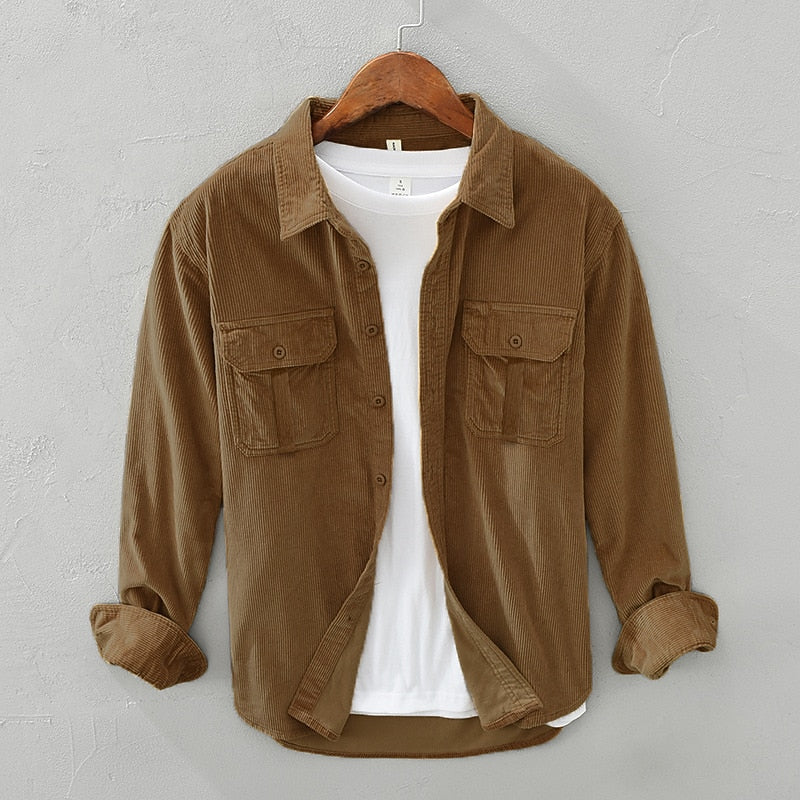 Hamish | Texturerad Utility Overshirt