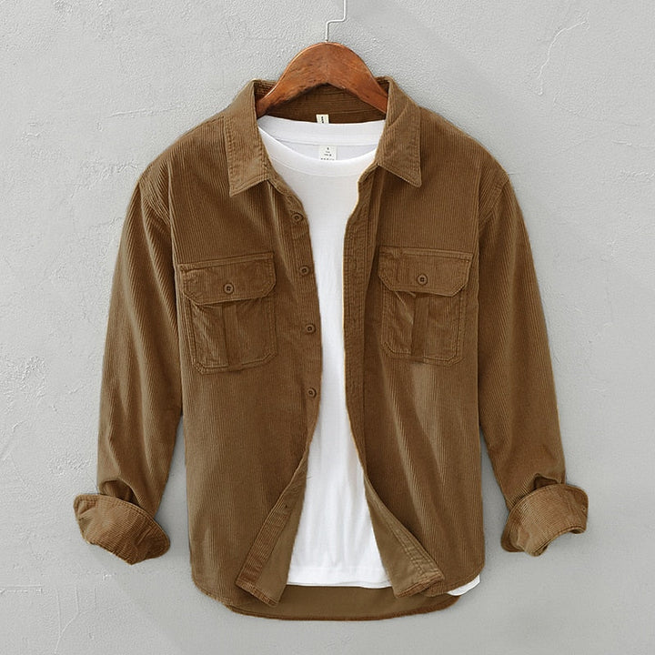 Hamish | Texturerad Utility Overshirt