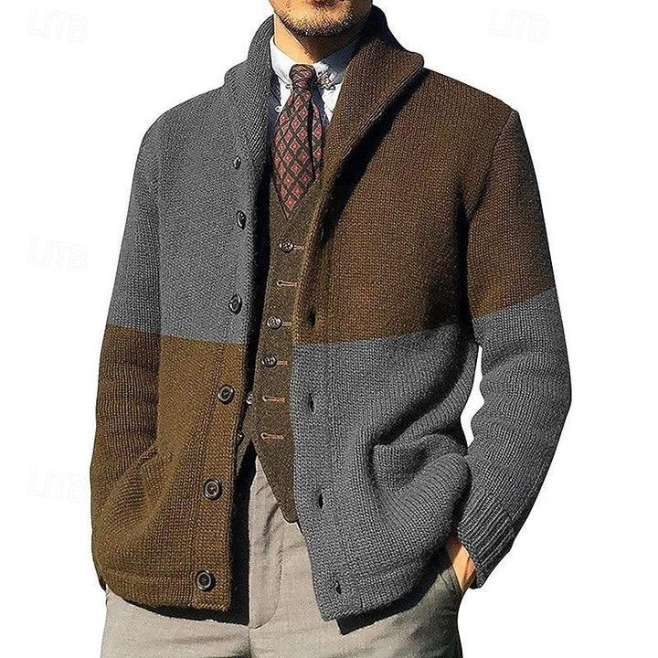 Bertram | Färgglad Sjalkrage Cardigan
