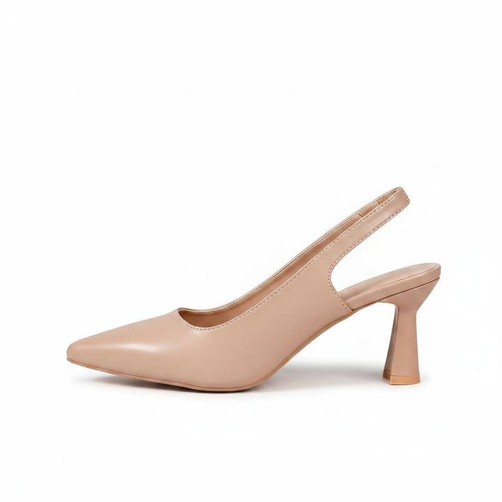 Sophia | Spetsig Tå Slingback Klackar