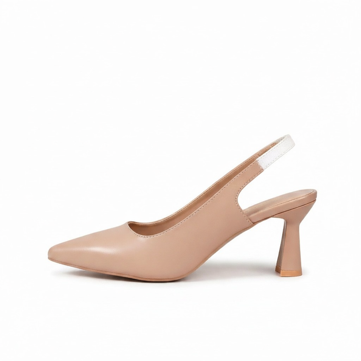 Sophia | Spetsig Tå Slingback Klackar