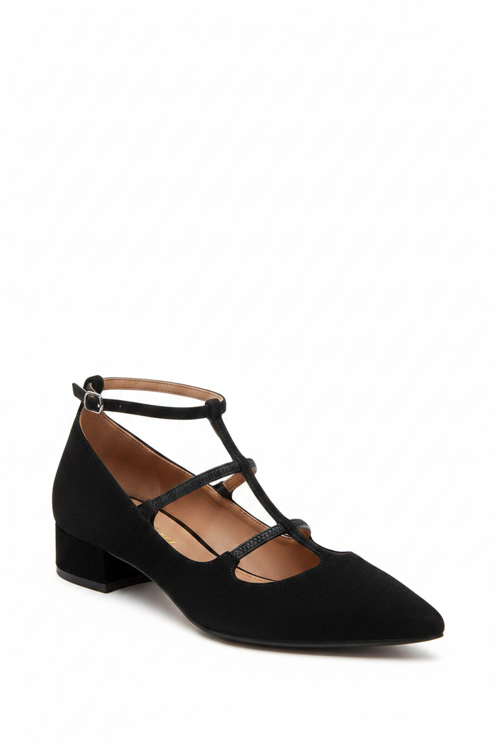 Sorelle | Klassiska Nude Blockklack Pumps