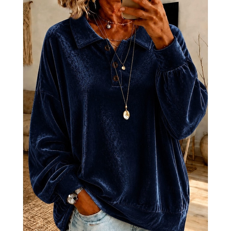 Marjorie | Avslappnad Krage Pullover