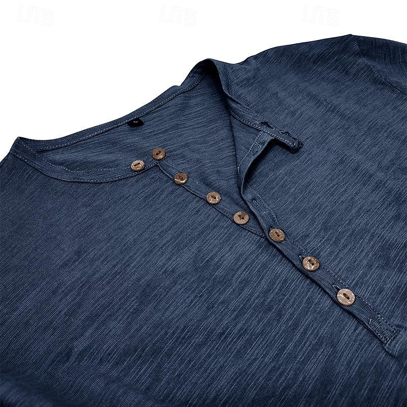 Nash | Klassisk långärmad Henley-skjorta