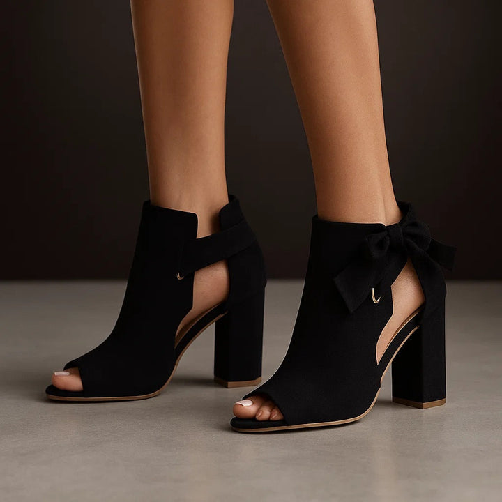 Blythe | Elegant Öppen Tå Ribbå Häl