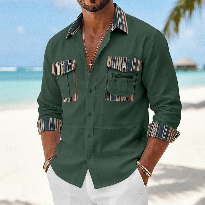 Rhys | Utility Patch-Pocket Skjorta