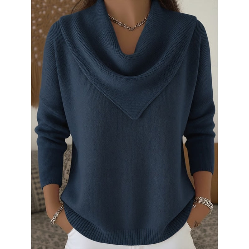 Ottilie | Draperad Cowl-Neck Jumper