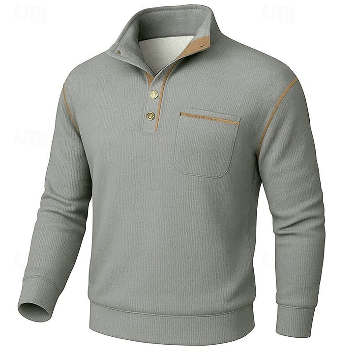 Cormac | Förfinad Ståkrage Pullover